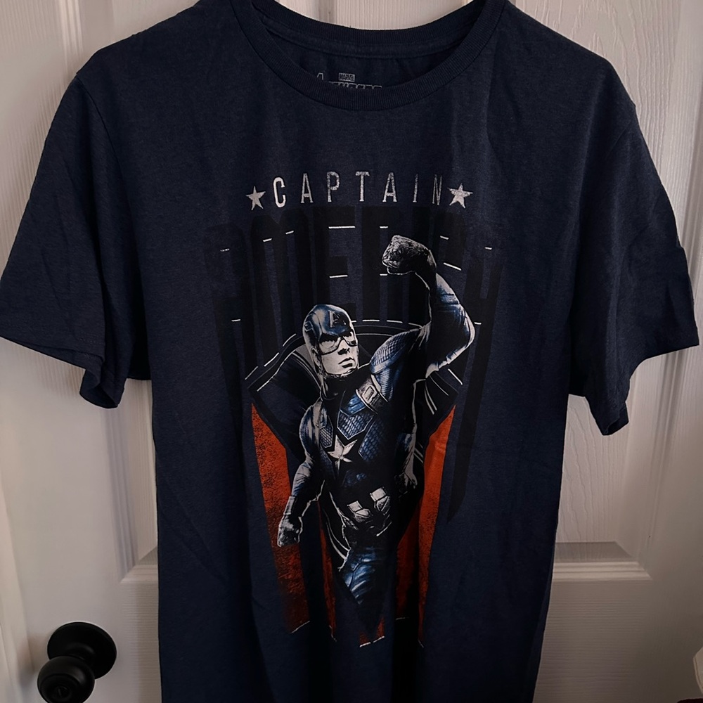Marvel Captain America Graphic Tee - Dark Blue